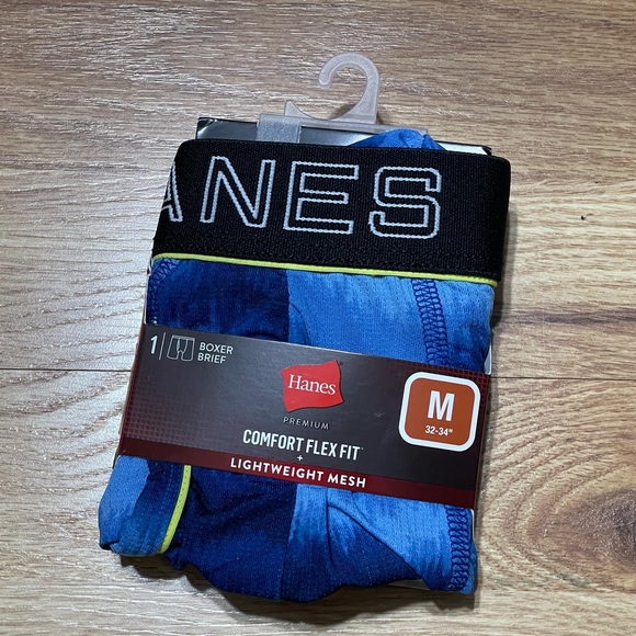 Bundle of 5 Hanes Boxer Briefs/trunks size M (A38) #L10 - Picture 2 of 7